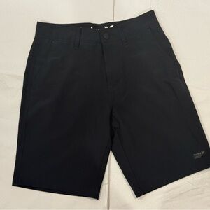 Hurley Men's Black Flat Front Golf Shorts. Size 28. EUC